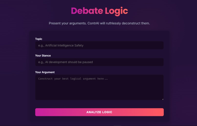 ContrAI – screenshot 1