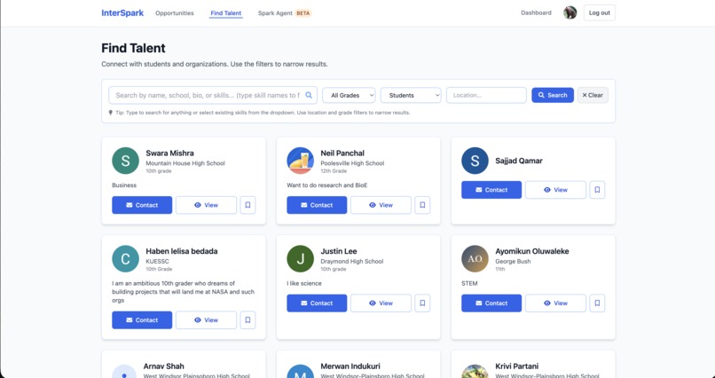 InterSpark – screenshot 2