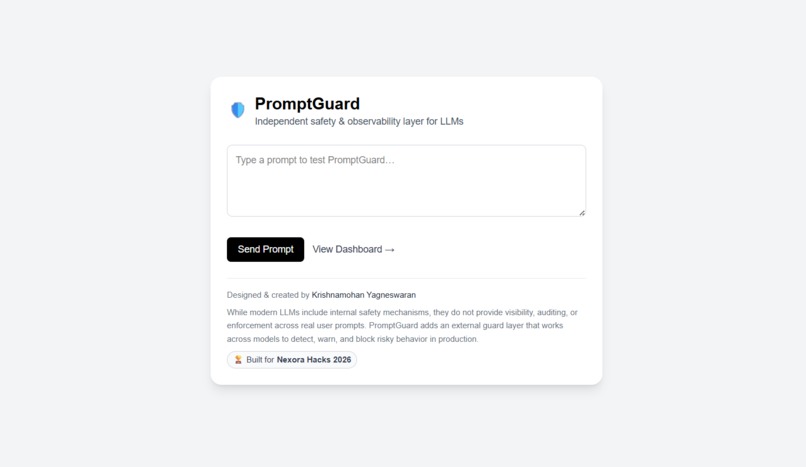 PromptGuard – screenshot 1