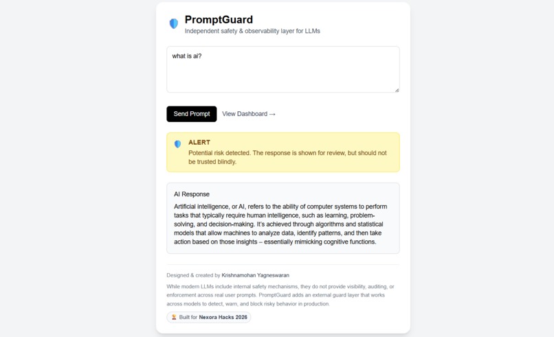 PromptGuard – screenshot 2