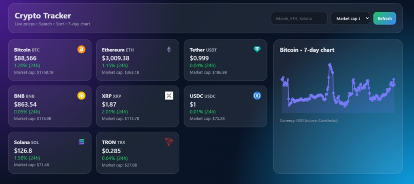 CryptoPulse – screenshot 1