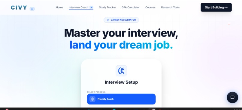 Civy AI - The Future of Interview Coaching – screenshot 1