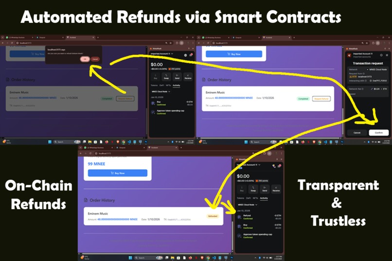 Privacy-First E-Commerce DApp with MNEE – screenshot 2