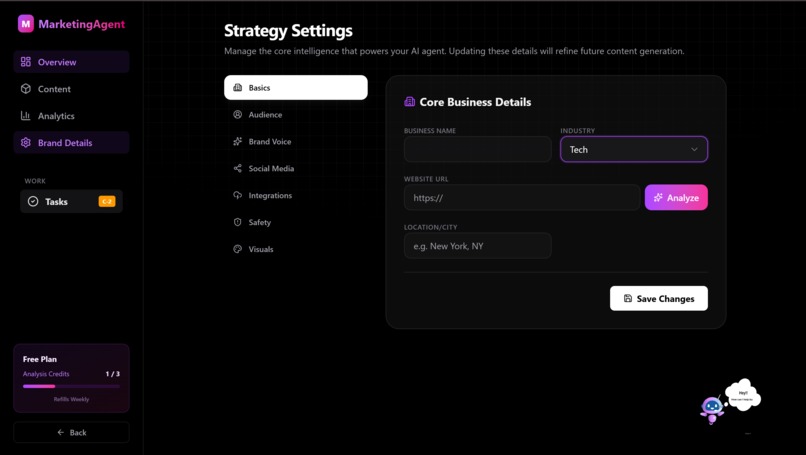 Marketing-Agent – screenshot 2