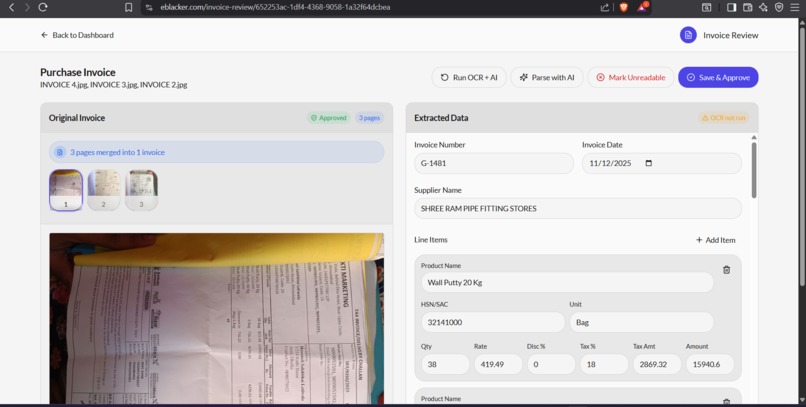 InvoiceFlow AI – screenshot 2