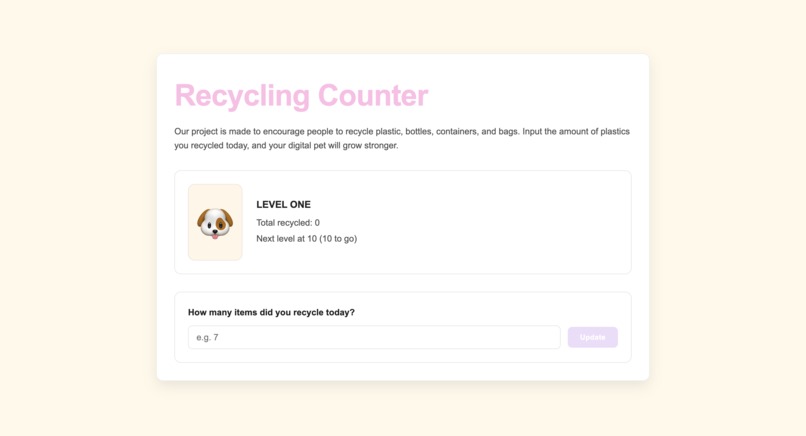 Recycling Counter – screenshot 1
