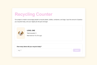 Recycling Counter