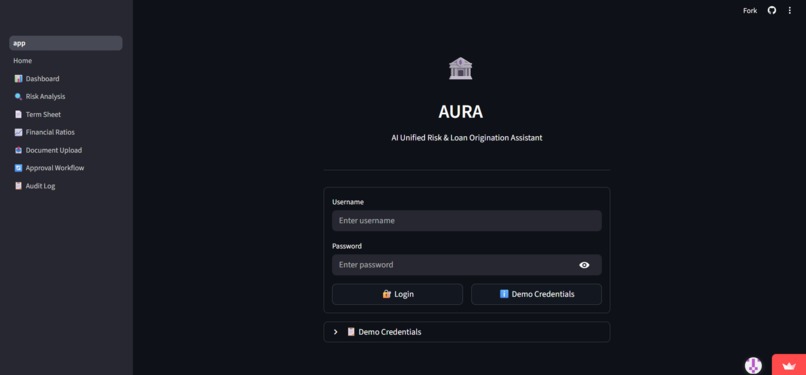 AURA - AI powered Unified Risk & origination Assistant – screenshot 1