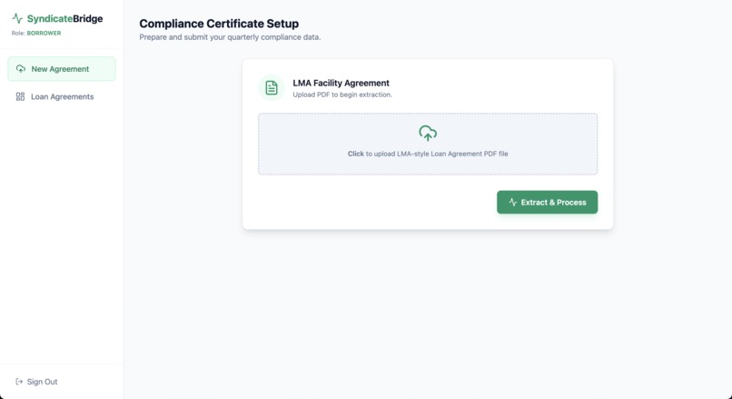 LMA Loan Tracker Management App – screenshot 1