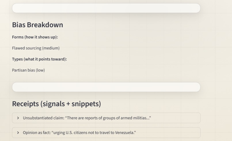The Bias Bulletin – screenshot 2