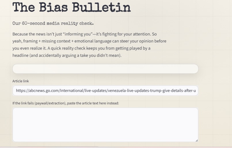 The Bias Bulletin – screenshot 4