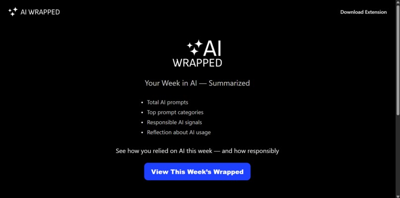 AI Wrapped – screenshot 1