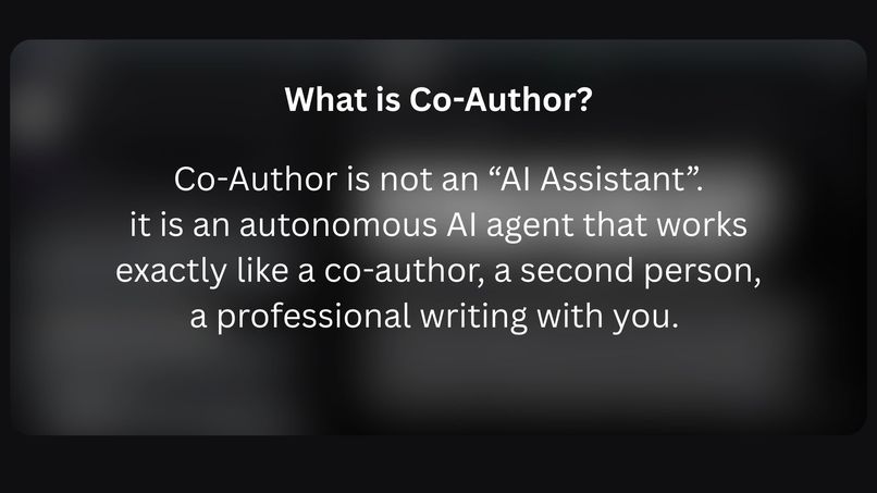 Co-Author AI Autonomous writing agent – screenshot 4