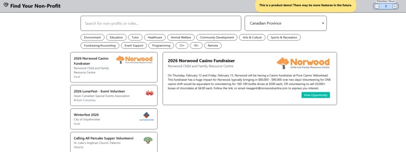 Find Your Non-profit! – screenshot 1