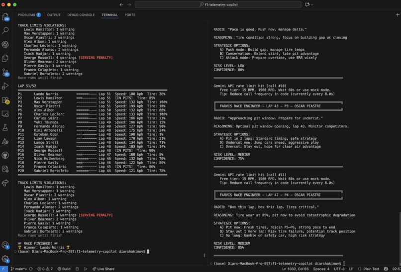 Farvis - AI Race Engineer – screenshot 1