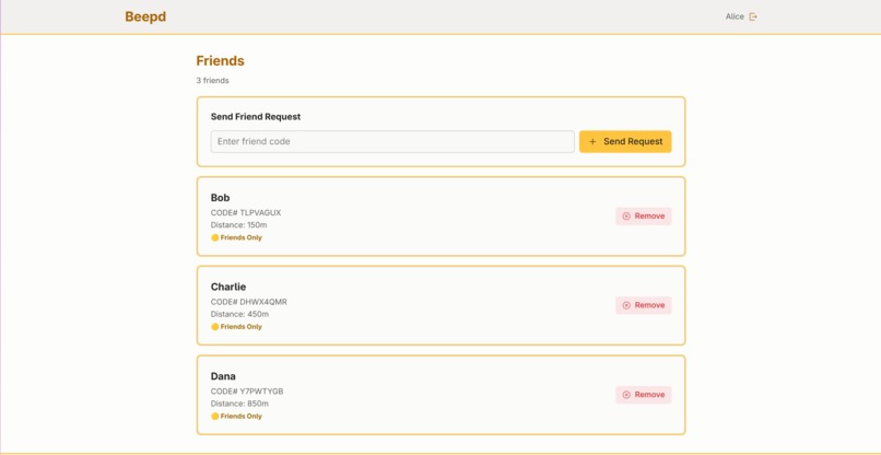 Beepd – screenshot 2