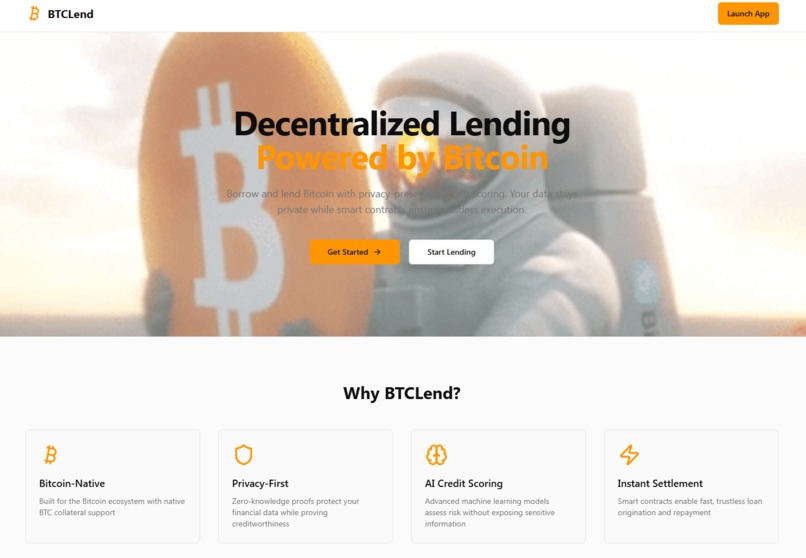 BTCLend – screenshot 1