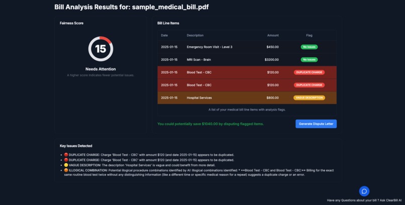 ClearBill – screenshot 2