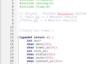 Automated Parking Database Management System 