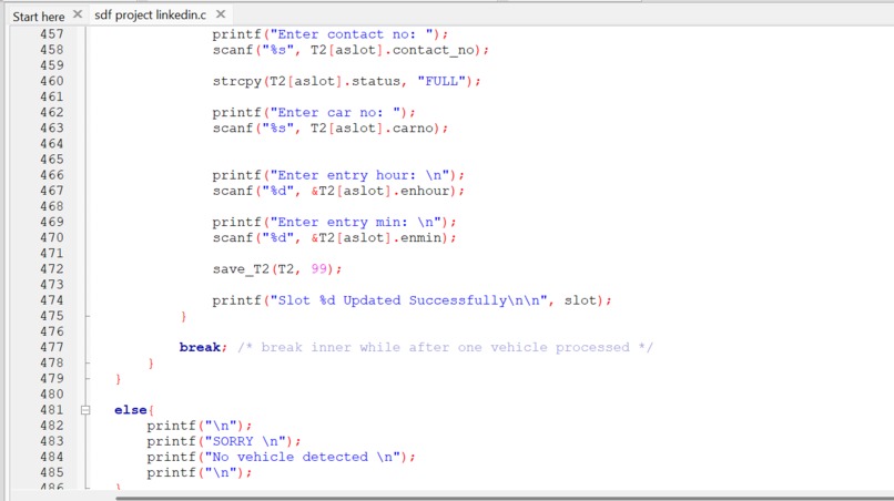 Automated Parking Database Management System  – screenshot 17