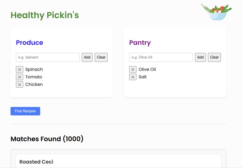 Healthy Pickin's – screenshot 1