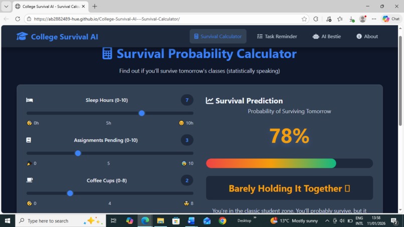 College Survival AI – Smart Student Assistant – screenshot 1