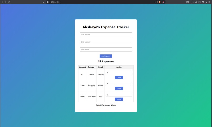 Smart Student Expense Tracker – screenshot 1
