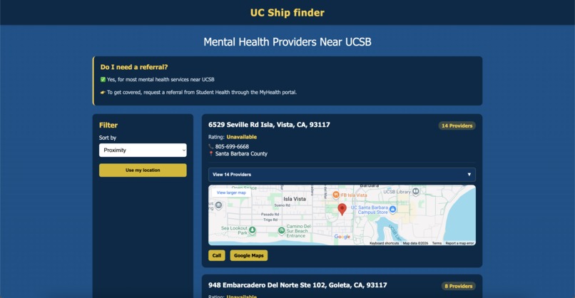 UC Ship Finder – screenshot 2