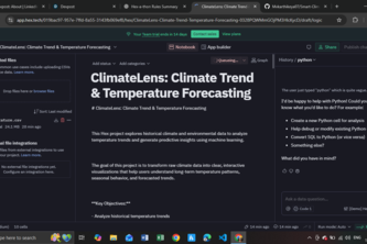 ClimateLens: Climate Trend & Temperature Forecasting