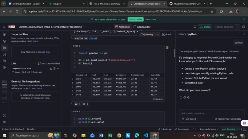 ClimateLens: Climate Trend & Temperature Forecasting – screenshot 2