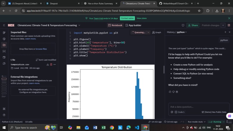 ClimateLens: Climate Trend & Temperature Forecasting – screenshot 3