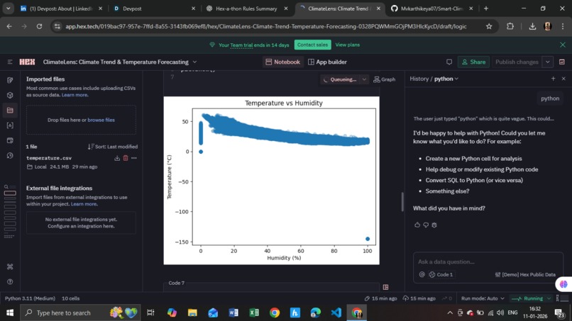 ClimateLens: Climate Trend & Temperature Forecasting – screenshot 4
