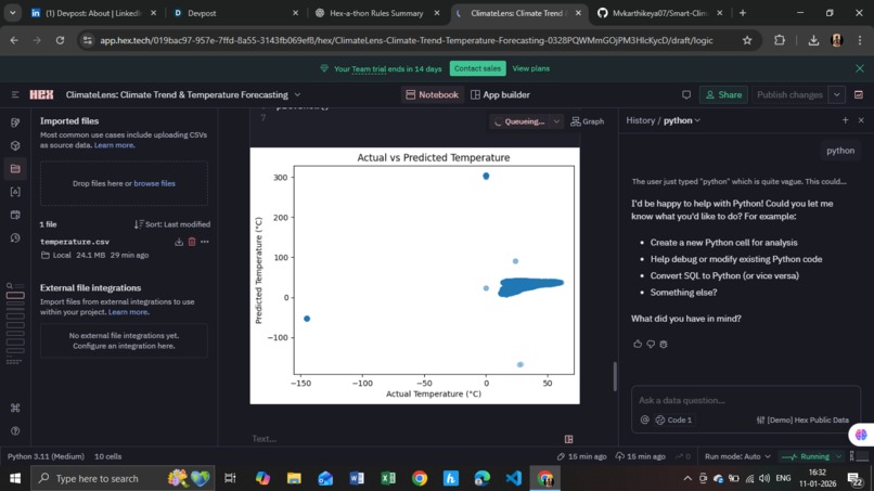 ClimateLens: Climate Trend & Temperature Forecasting – screenshot 5
