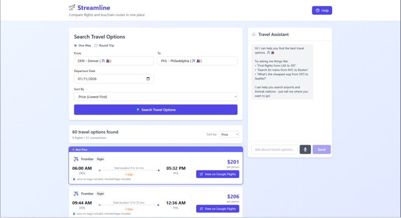 Streamline Travel – screenshot 2