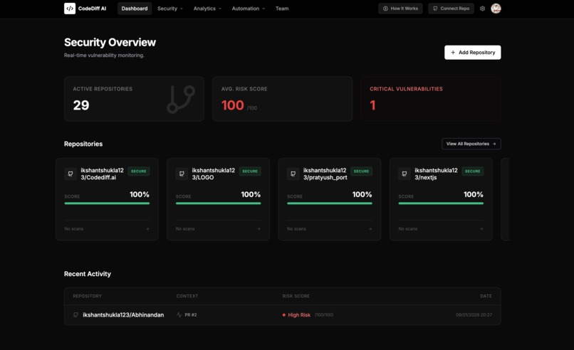 CodeDiff AI: The Economic Security Engine – screenshot 4