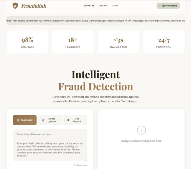Fraudulink – screenshot 1