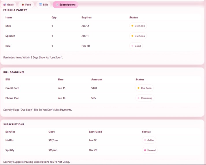 Spendly – screenshot 3