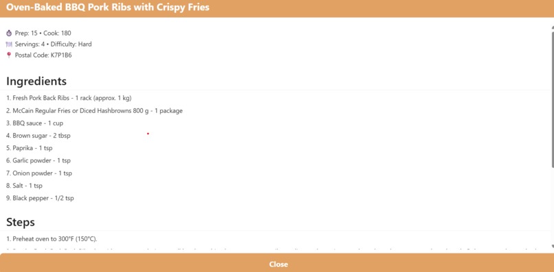 Recipe Radar – screenshot 1