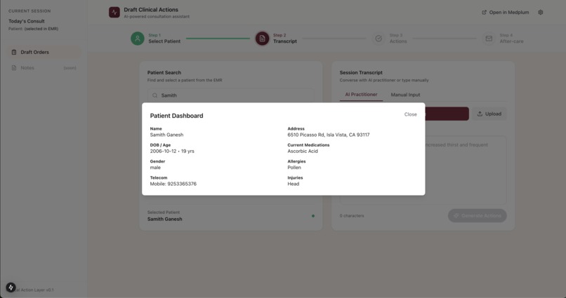 ClinicAct – screenshot 2