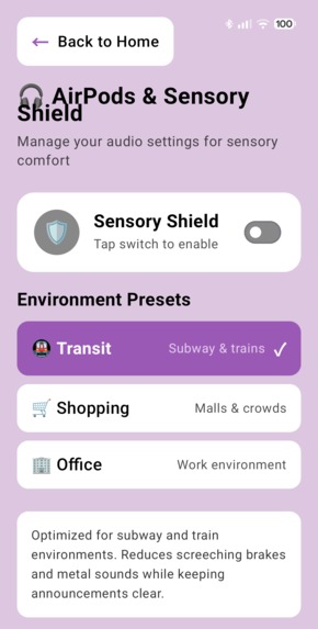 Sift (OpenSight and Sensory Shield)  – screenshot 2