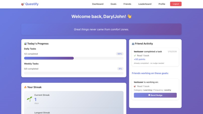 Questify  – screenshot 1