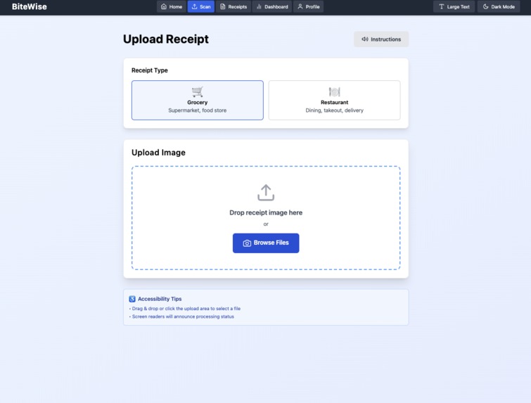 BiteWise – screenshot 2