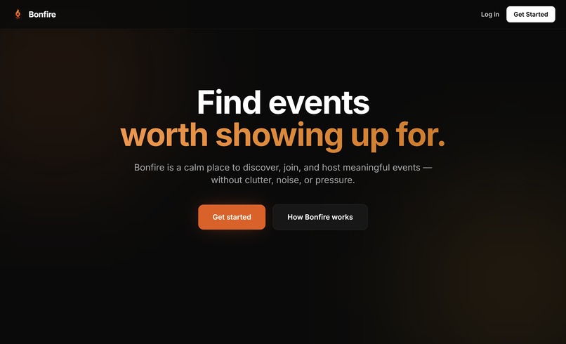 Bonfire - Discover local events happening around you – screenshot 1