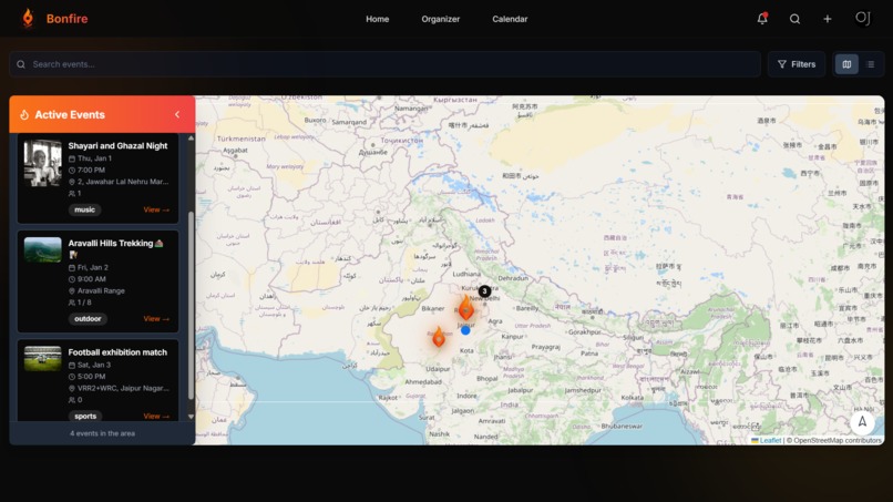 Bonfire - Discover local events happening around you – screenshot 3