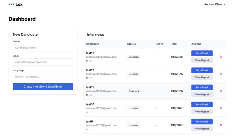 Lexi - AI Language Interviewer – screenshot 2