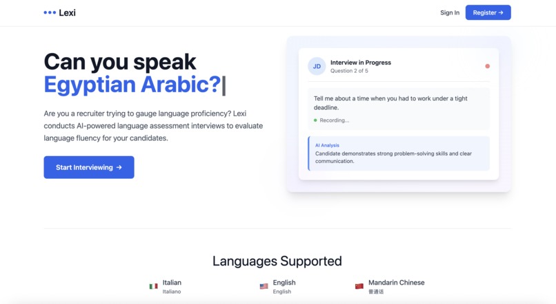 Lexi - AI Language Interviewer – screenshot 1