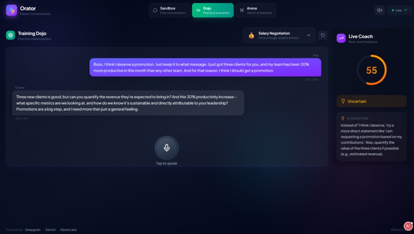 Orator AI – screenshot 2