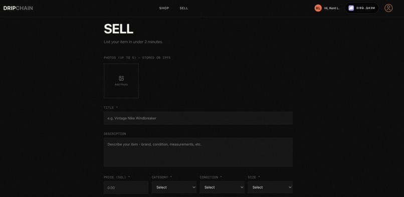 DripChain – screenshot 2
