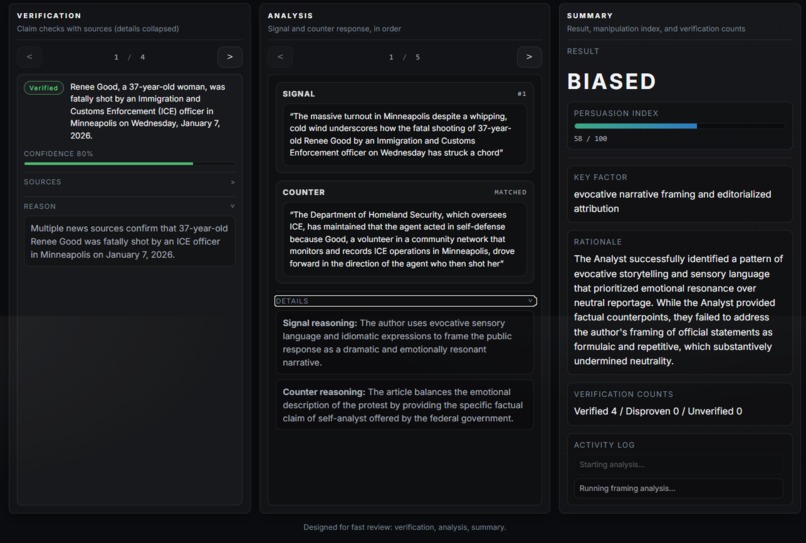 BiasLens – screenshot 1