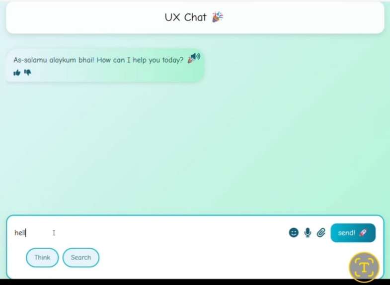 UX Chat – screenshot 1